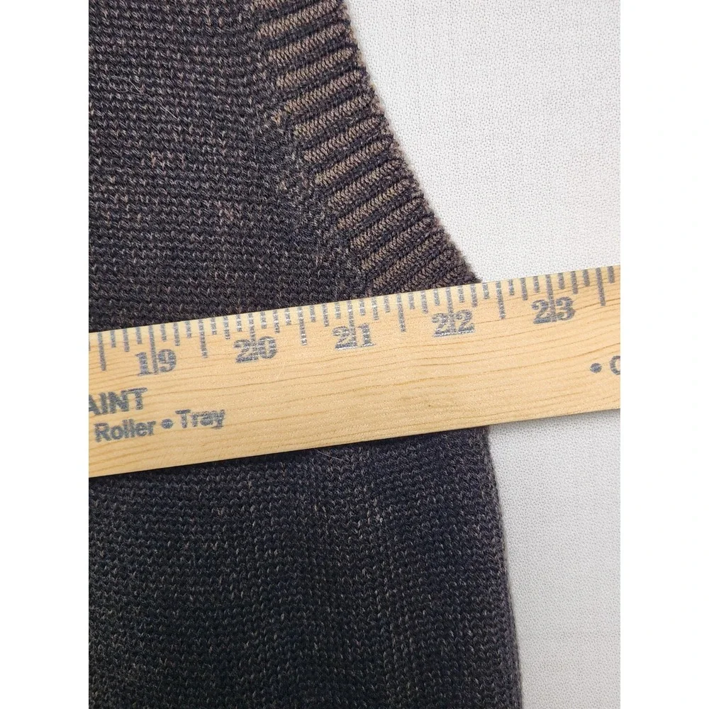 RedHead Mens XL Brown Full Zip‎ Mock Neck Cotton Blend Knit Sweater Vest